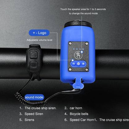 Ultra Bright Bike Light and Loud Horn with Remote Control