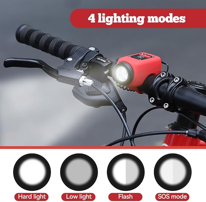 Ultra Bright Bike Light and Loud Horn with Remote Control