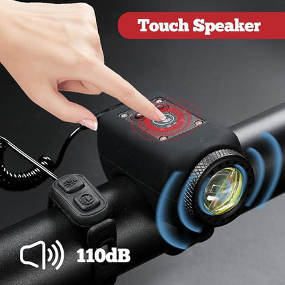 Ultra Bright Bike Light and Loud Horn with Remote Control