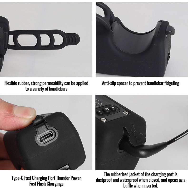 Ultra Bright Bike Light and Loud Horn with Remote Control