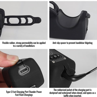 Ultra Bright Bike Light and Loud Horn with Remote Control