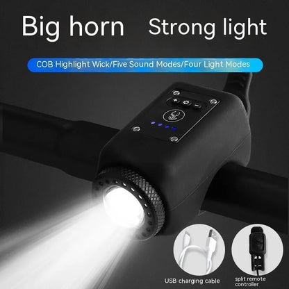 Ultra Bright Bike Light and Loud Horn with Remote Control