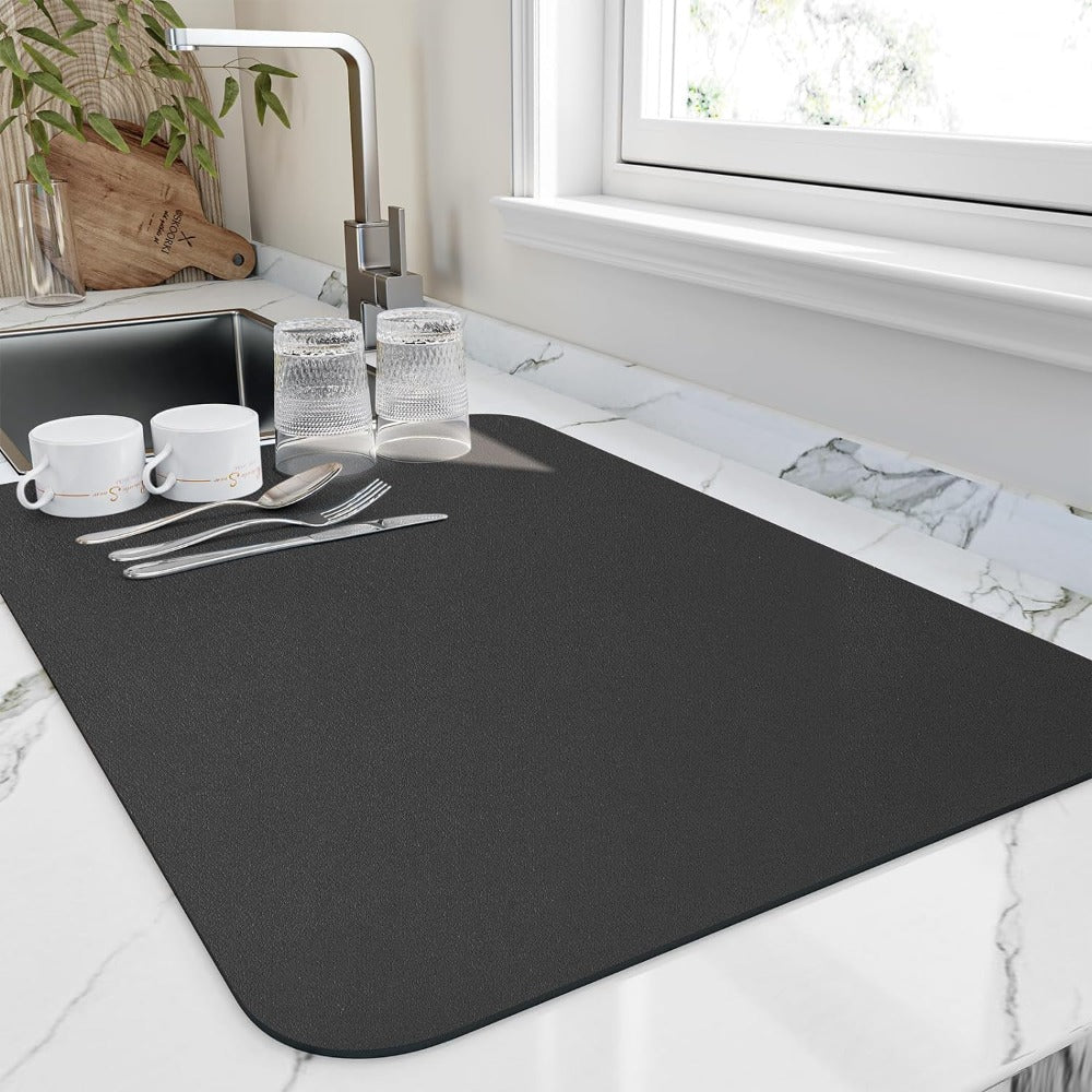 Super Absorbent Diatomite Dish Drying Mat for Quick Drying in Kitchen