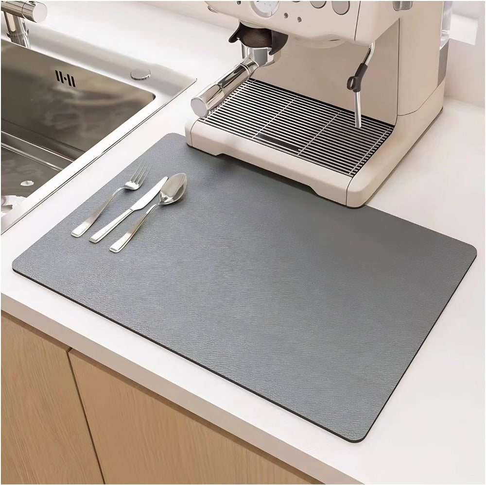 Super Absorbent Diatomite Dish Drying Mat for Quick Drying in Kitchen