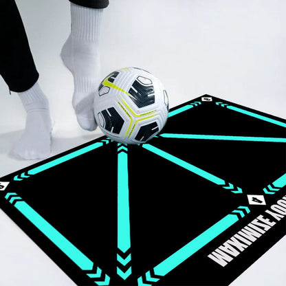 Ultimate Soccer Skill Mat with Numbered Grid & Juggling Cord