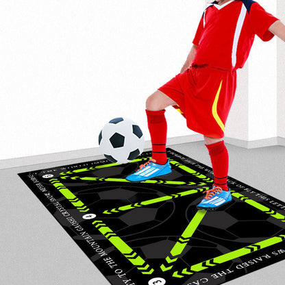 Ultimate Soccer Skill Mat with Numbered Grid & Juggling Cord