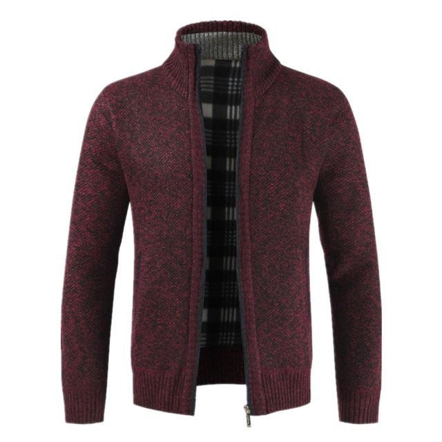 Classic Cardigan Style Cotton Vest with Mandarin Collar, Sizes M-XXXL, Black, Blue, Red, Gray