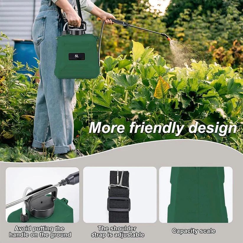 1.3 Gallon Rechargeable Sprayer for Gardens with Adjustable Nozzles