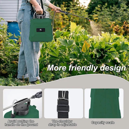 1.3 Gallon Rechargeable Sprayer for Gardens with Adjustable Nozzles