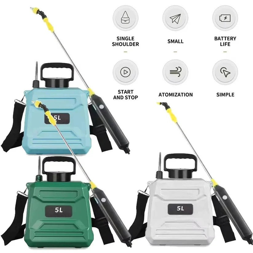 1.3 Gallon Rechargeable Sprayer for Gardens with Adjustable Nozzles