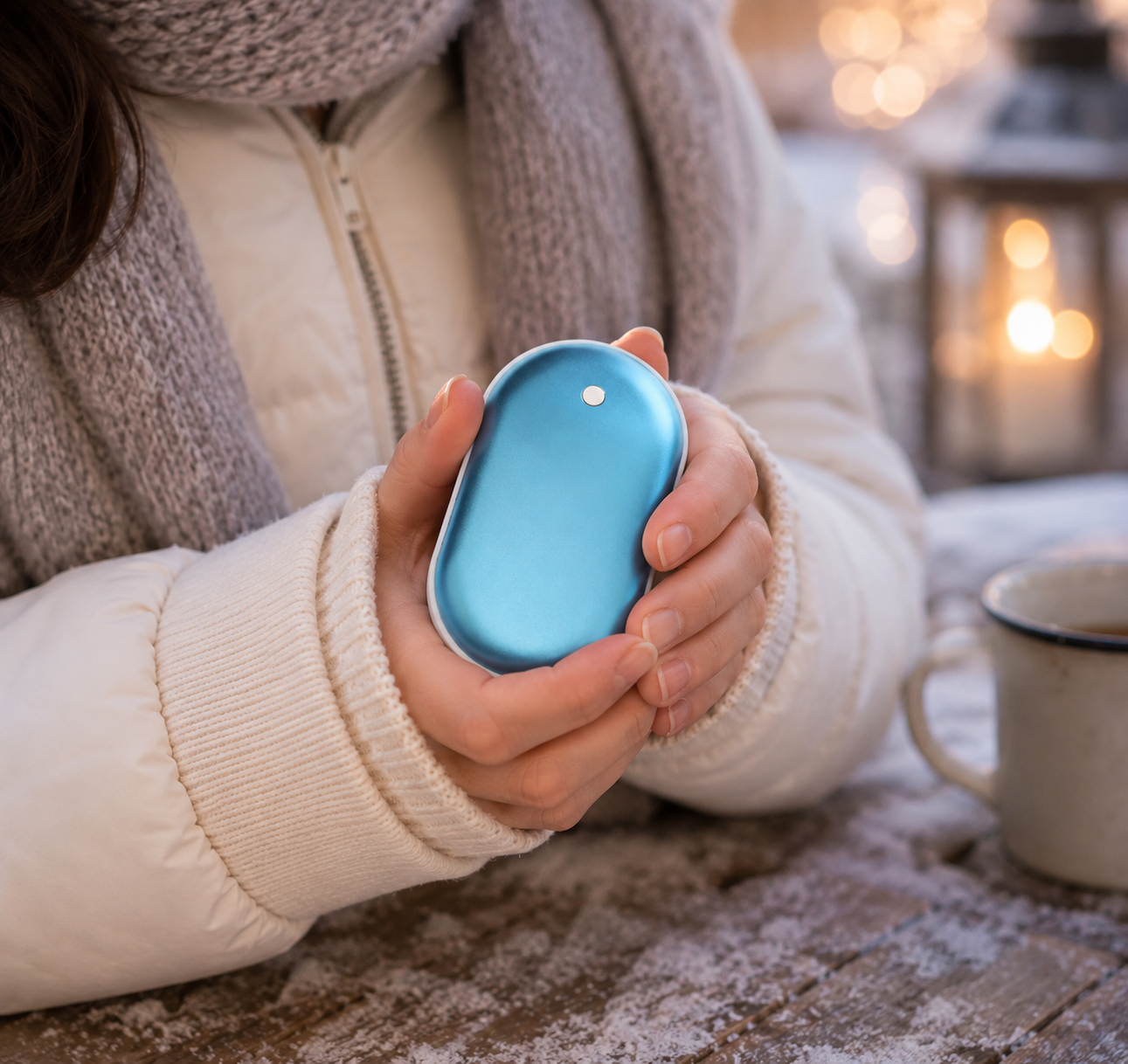 Portable Electric Hand Warmer with 5000mAh, USB Rechargeable, Winter Use