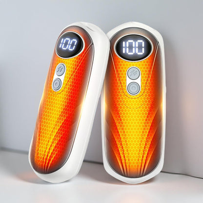 LED Display Rechargeable Hand Warmers Set | Instant Outdoor Heat