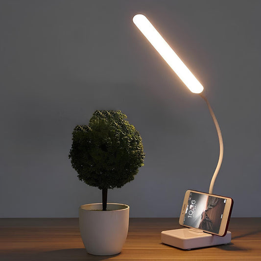 Adjustable Rechargeable Desk Lamp with Dimmable Brightness - Flexible Lighting for Workspaces