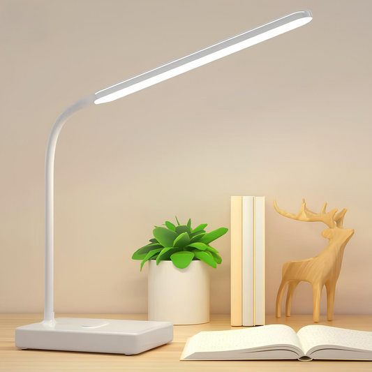 Adjustable Rechargeable Desk Lamp with Dimmable Brightness - Flexible Lighting for Workspaces