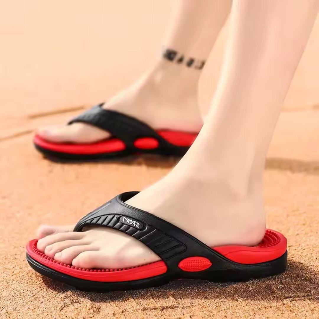 Lightweight Acupressure Massage Slippers with Stimulating Pressure Points