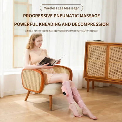 Wireless Massager for Arms and Calves with Custom Heat and Compression