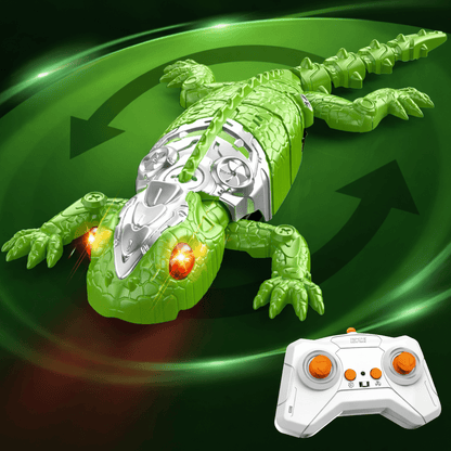 Remote-Controlled 360° Rotating Reptile Companion for All Ages