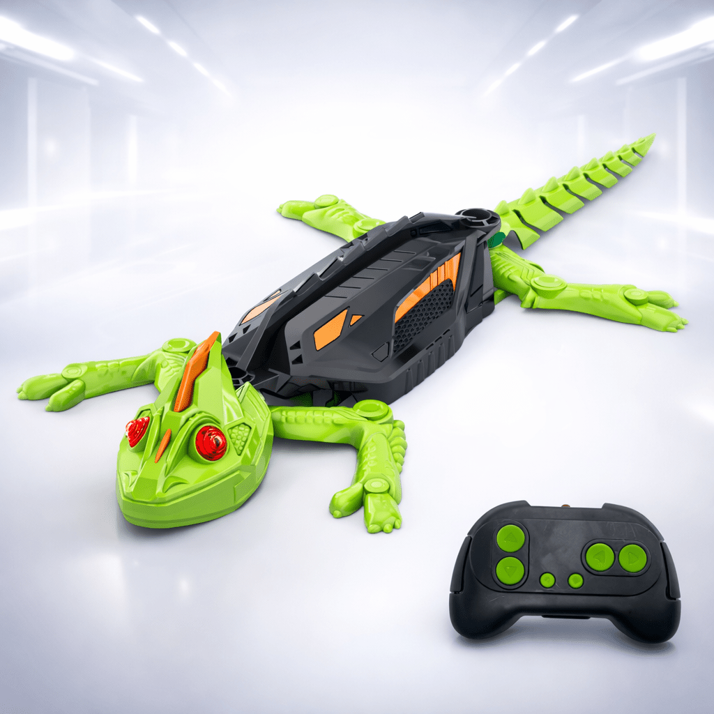 Remote-Controlled 360° Rotating Reptile Companion for All Ages