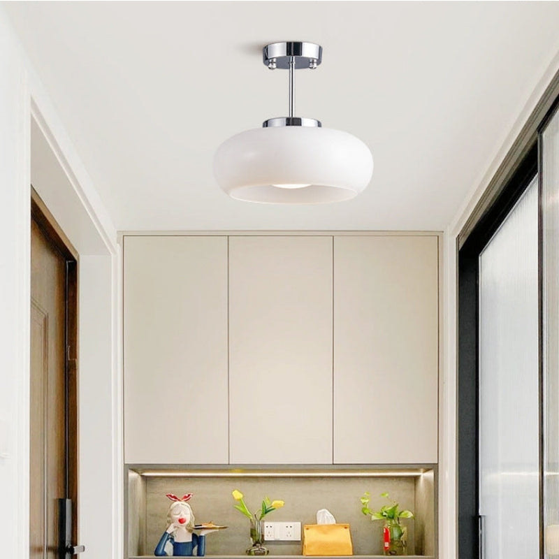 Round Ceiling Lamp with Mid-Century Design