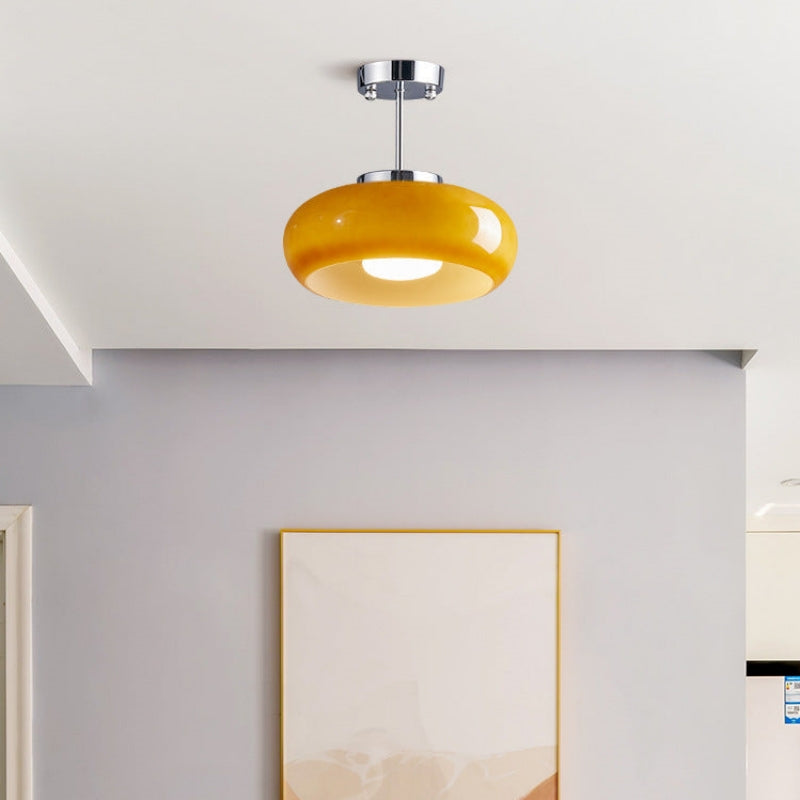 Round Ceiling Lamp with Mid-Century Design