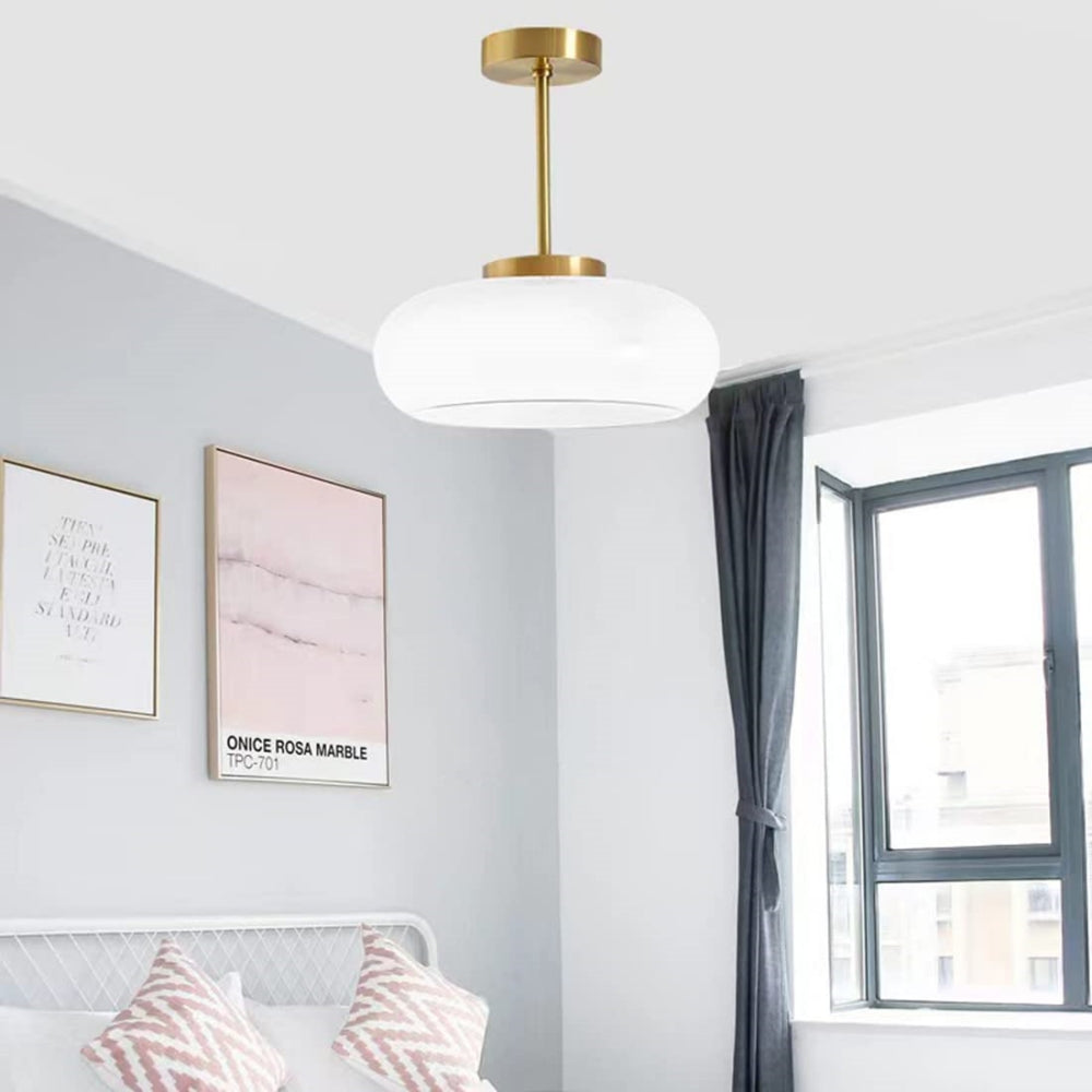 Round Ceiling Lamp with Mid-Century Design