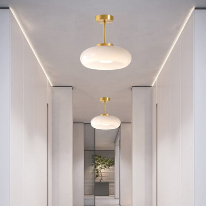 Round Ceiling Lamp with Mid-Century Design