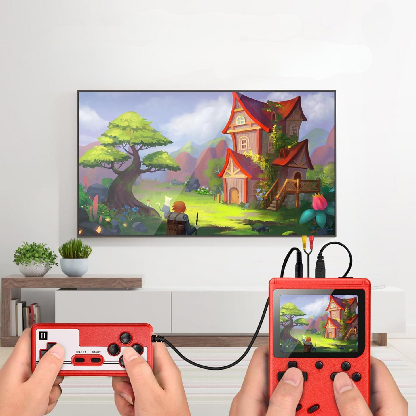 Portable Retro Gaming Console with 400+ Classic Titles and HDMI Output