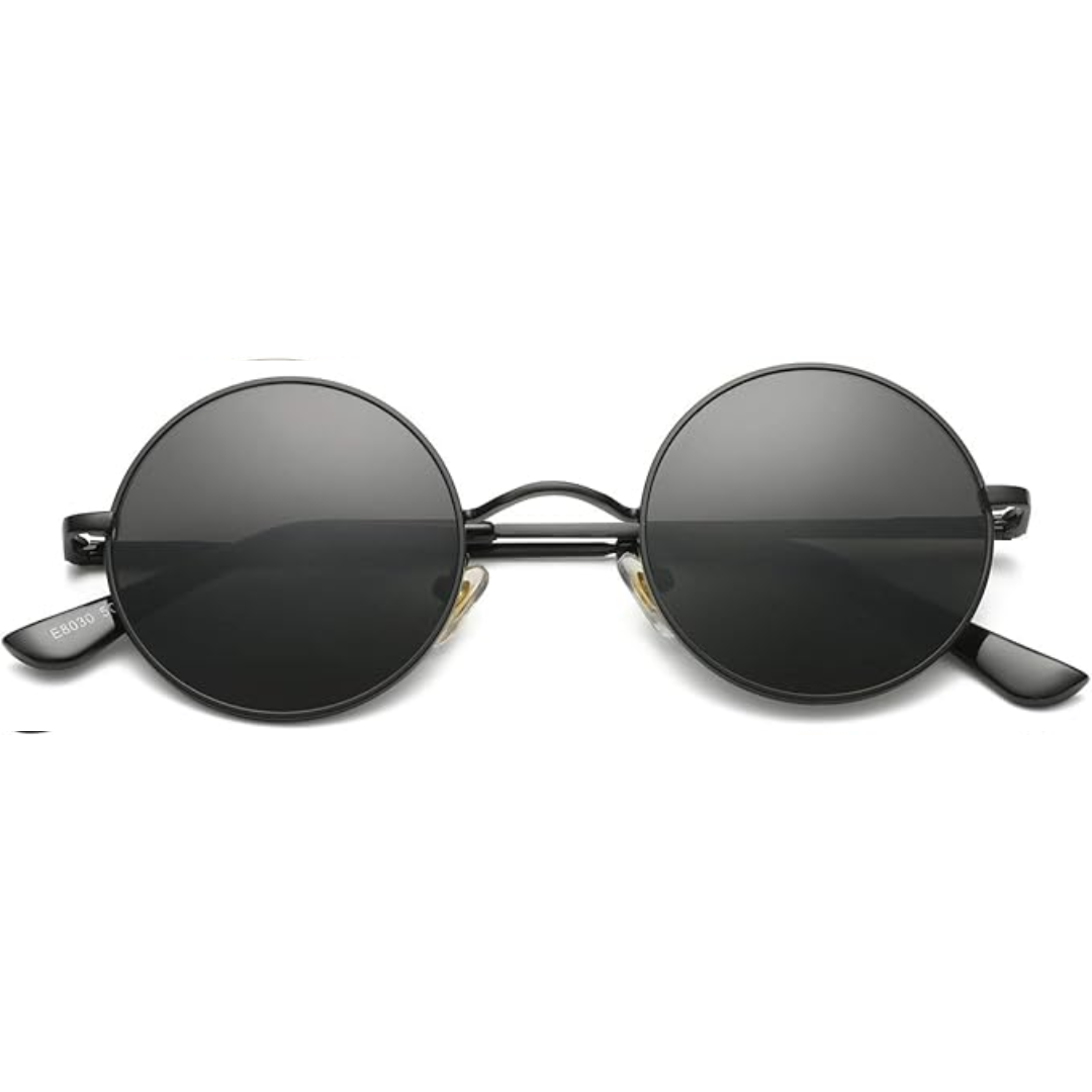 Vintage-Inspired Round Sunglasses with UV Protection and Polarized Lenses