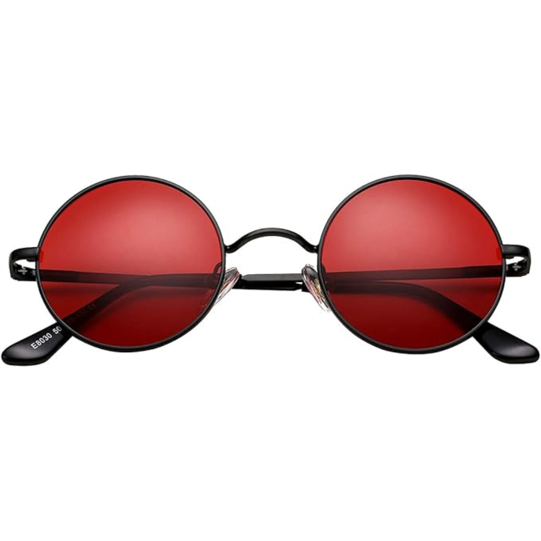 Vintage-Inspired Round Sunglasses with UV Protection and Polarized Lenses