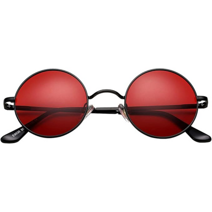 Vintage-Inspired Round Sunglasses with UV Protection and Polarized Lenses