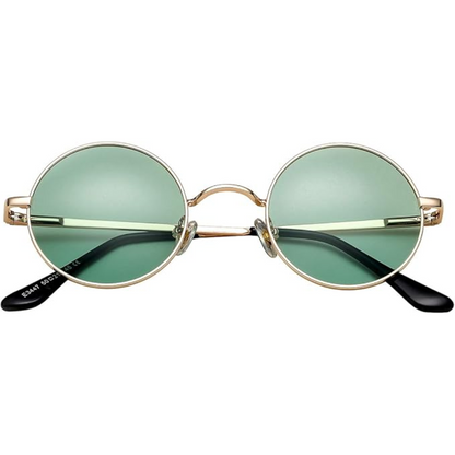 Vintage-Inspired Round Sunglasses with UV Protection and Polarized Lenses
