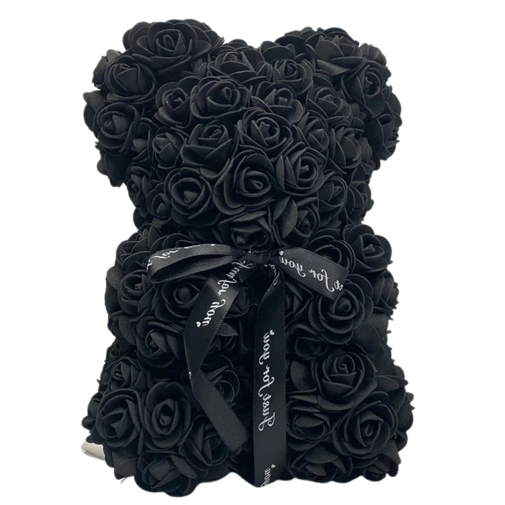 Charming Floral Teddy Bear Made of Durable Foam