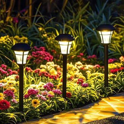 Waterproof Solar Ground Light with Dusk-to-Dawn Auto Sensor