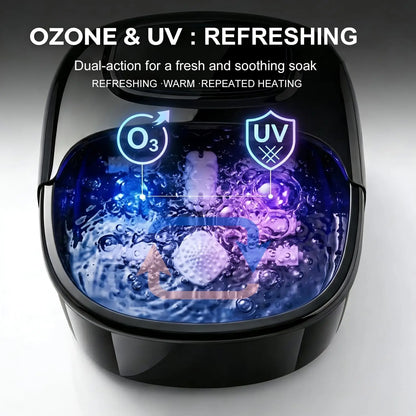 Electric Foot Spa Soaking Tub with Ozone - Massager and Temp Control