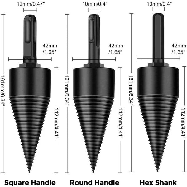 Effortless Log Splitting Drill Bit for Fast Firewood Prep