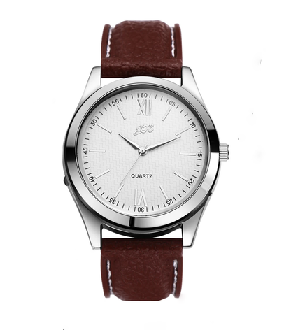 Windproof Electric Lighter with Quartz Watch for Men – USB Rechargeable Metal Design