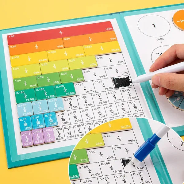 Interactive Fraction Discovery Book for Kids