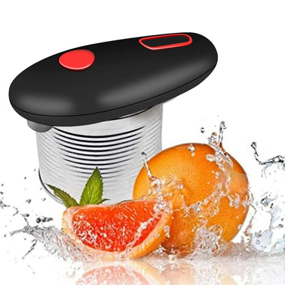One-Touch Electric Can Opener with Smooth Edge Design