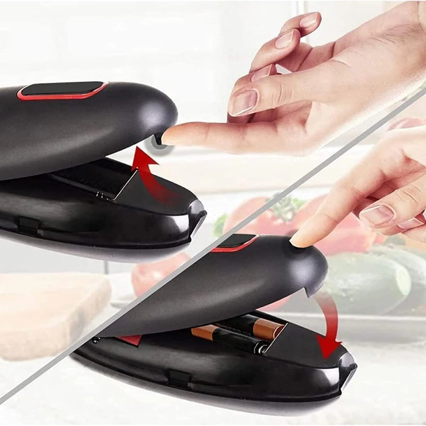 One-Touch Electric Can Opener with Smooth Edge Design