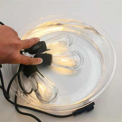 20ft Outdoor String Lights with Edison Bulbs – Waterproof Warm Glow