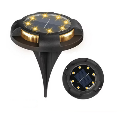 Waterproof Solar Ground Lights with Color-Changing Feature and Sensor
