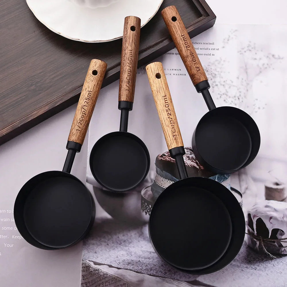 Precision Measuring Set with Wooden Handles – 8-Piece Collection
