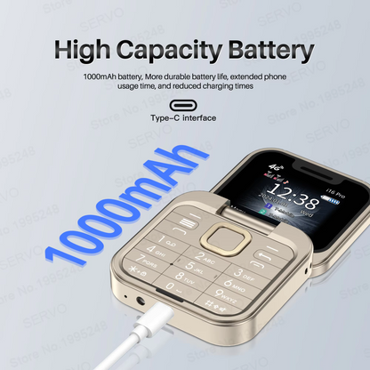 EasyView Flip Phone with Dual SIM and Extended Battery Life