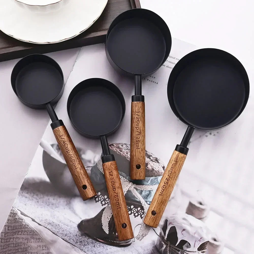 Precision Measuring Set with Wooden Handles – 8-Piece Collection
