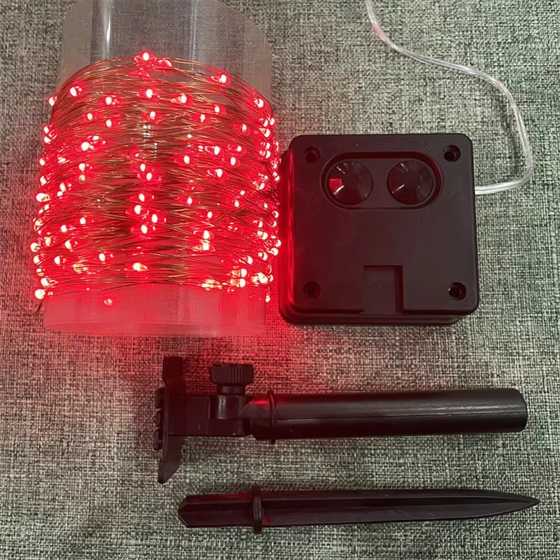 LED Garden Lights with Solar Power, Flexible Copper Wire & Auto Sensor