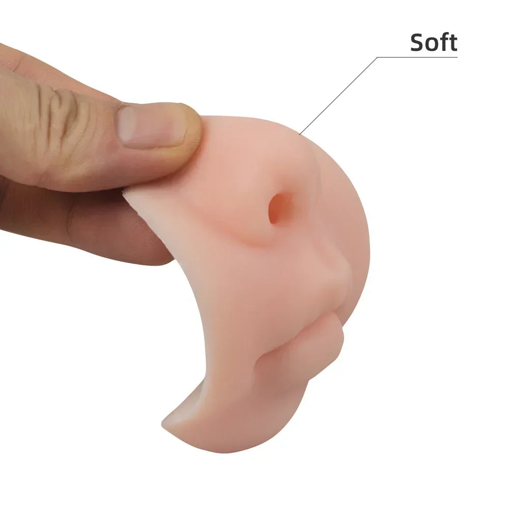 Comical Nose Shaped Soap Dispenser with Adhesive Mount