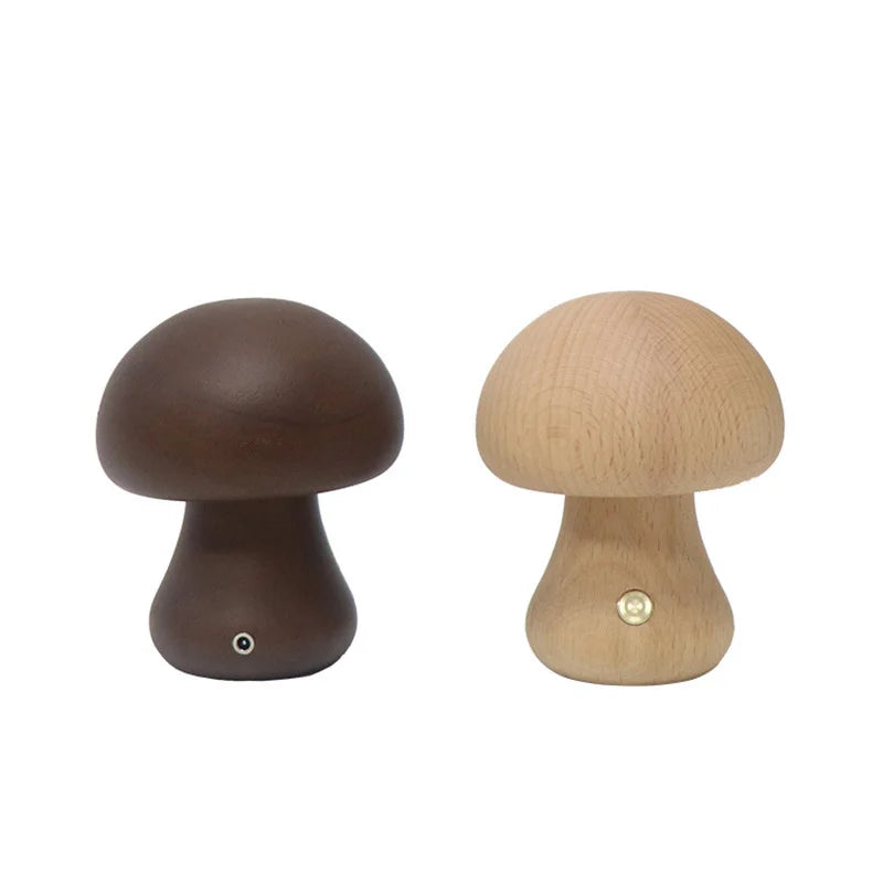 Touch-Controlled Minimalist Table Lamp with Mushroom Design