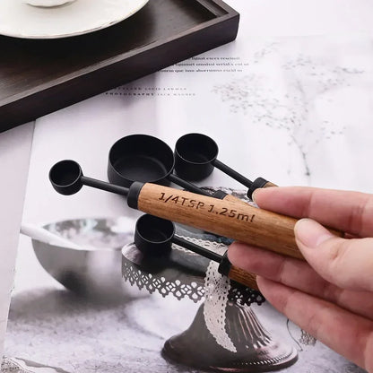 Precision Measuring Set with Wooden Handles – 8-Piece Collection