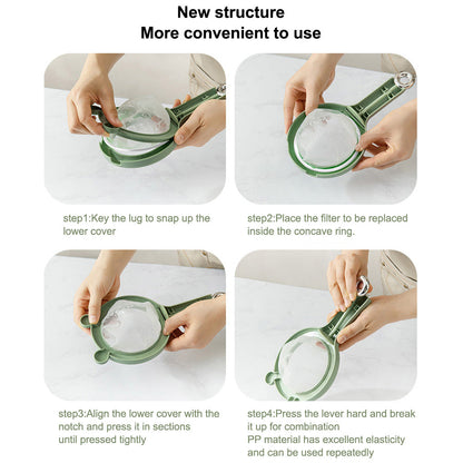 Versatile Kitchen Strainer with Quick-Change Mesh Screens