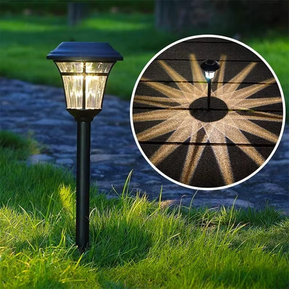 Waterproof Solar Ground Light with Dusk-to-Dawn Auto Sensor